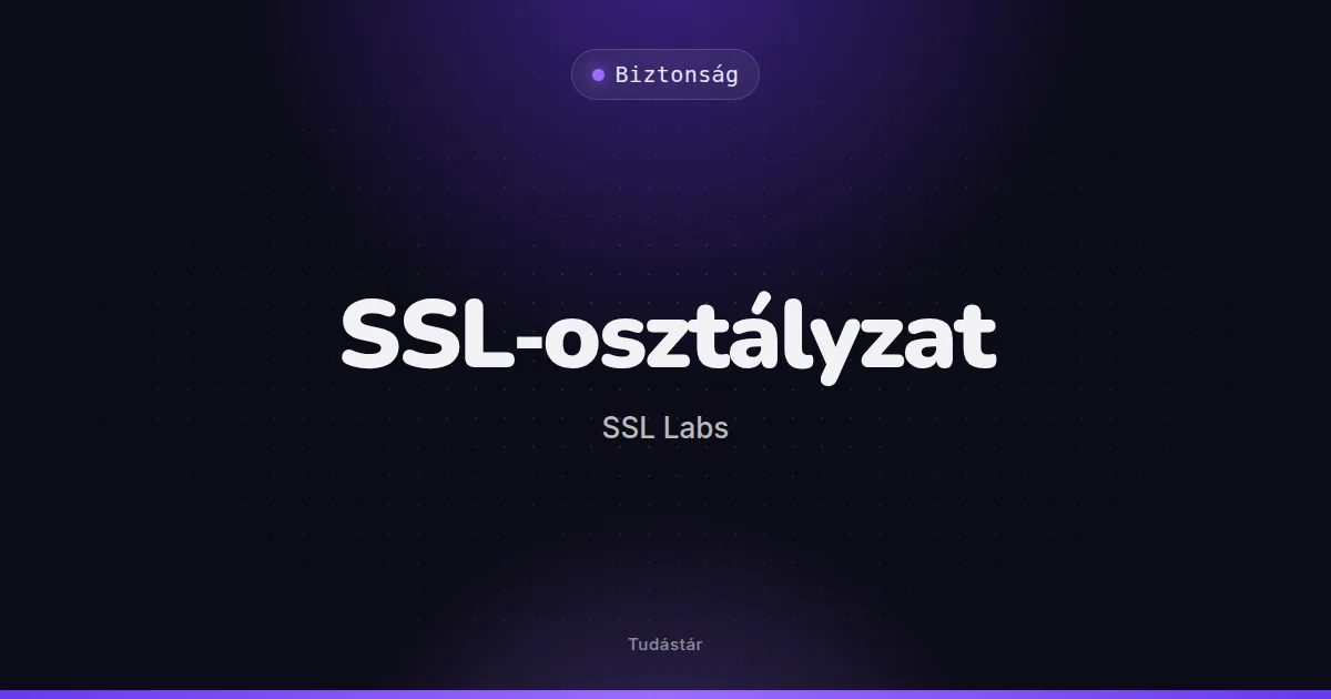 SSL-osztályzat (SSL Labs) - Biztonság (szakszó) a tudástárban