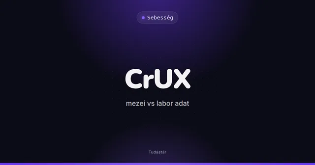 CrUX: mezei vs labor adat - Sebesség (szakszó) a tudástárban