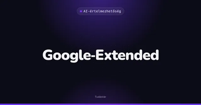 Google-Extended - AI-értelmezhetőség (szakszó) a tudástárban