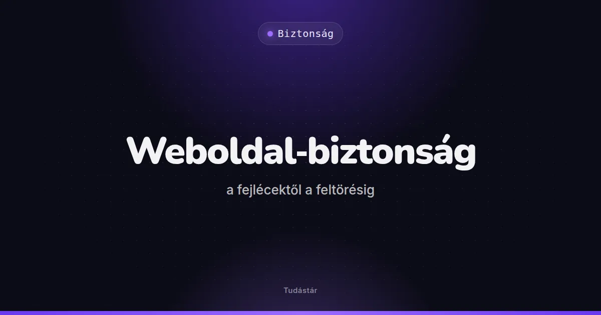 Weboldal-biztonság: a fejlécektől a feltörésig - Biztonság (útmutató) a tudástárban