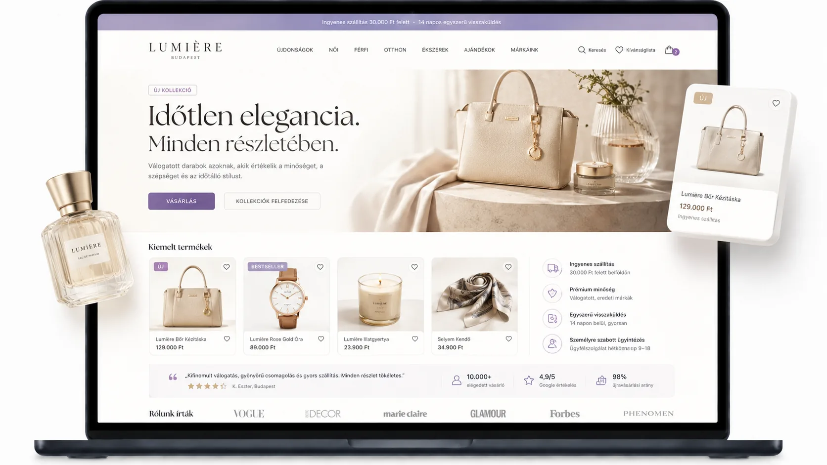 Pixel-pontos Figma design — átadás és iteráció UI/UX projektnél